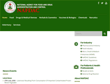 Tablet Screenshot of nafdac.gov.ng